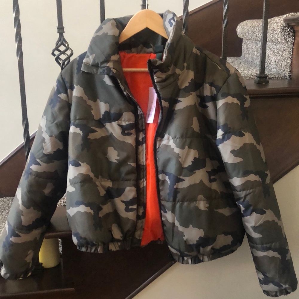 Camo Puffer Jacket